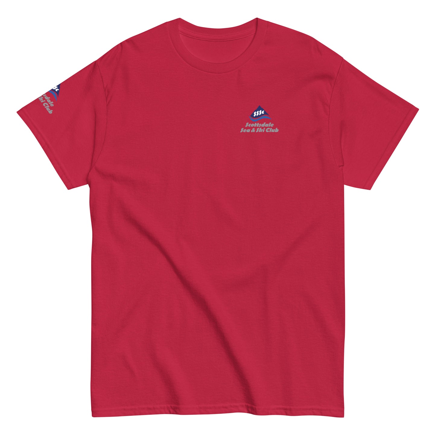 SSASC0125 - 01001 Unisex Classic Tee with Sleeve Logo