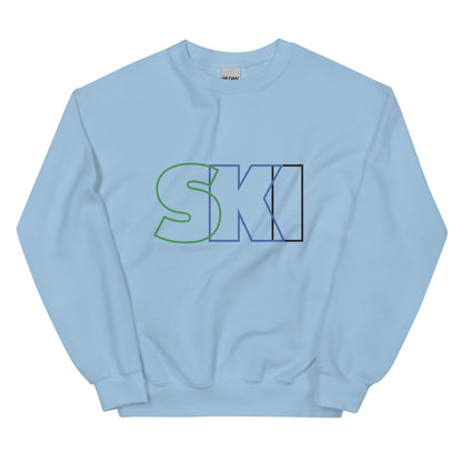 CS0052 - 01005 - SKI Outlined Unisex Sweatshirt