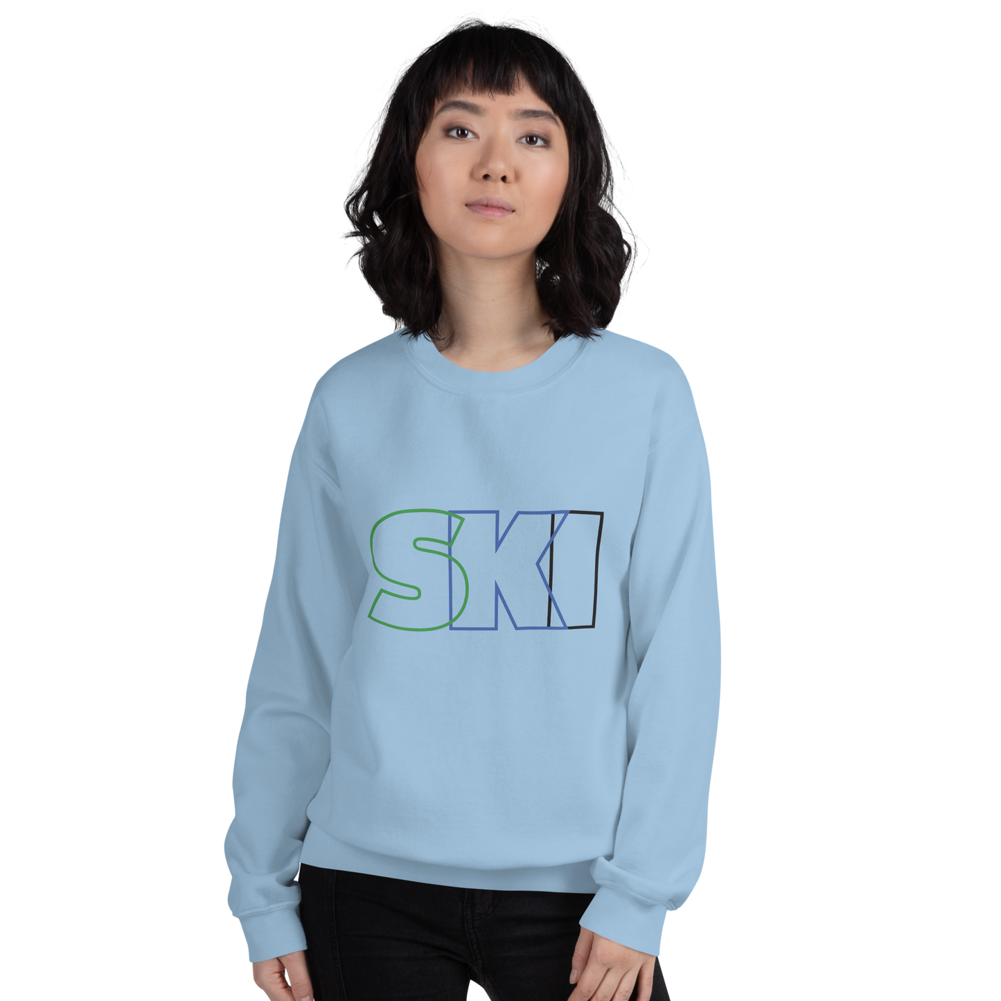 CS0052 - 01005 - SKI Outlined Unisex Sweatshirt