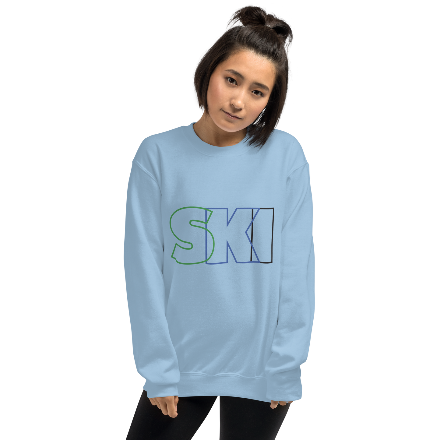 CS0052 - 01005 - SKI Outlined Unisex Sweatshirt