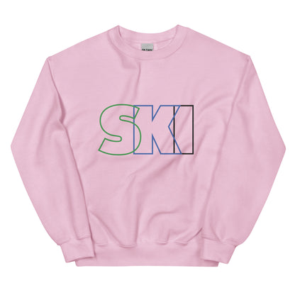 CS0052 - 01005 - SKI Outlined Unisex Sweatshirt