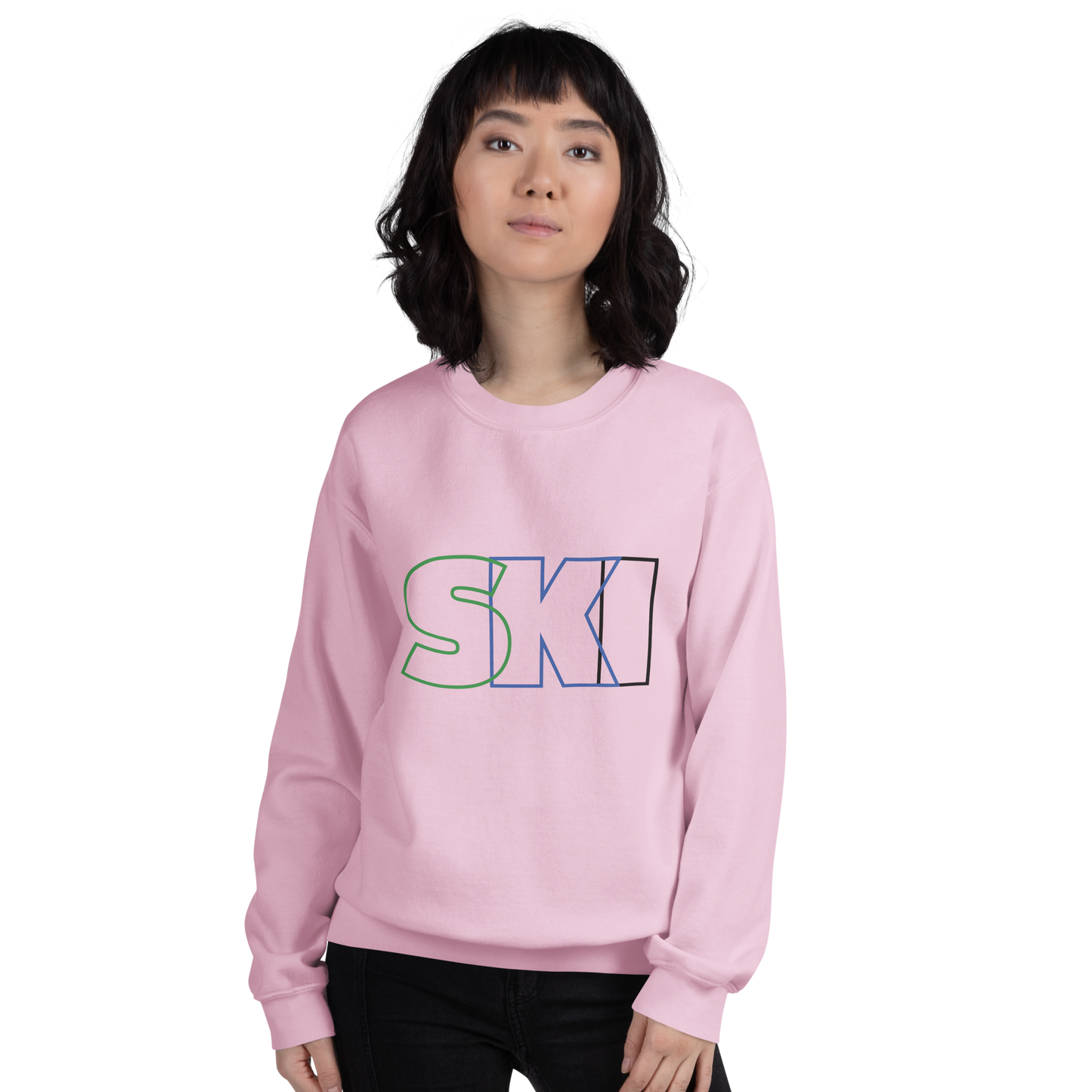 CS0052 - 01005 - SKI Outlined Unisex Sweatshirt