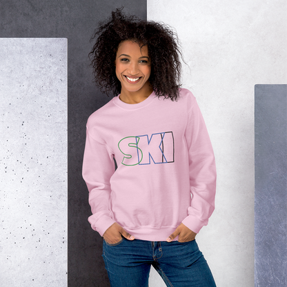 CS0052 - 01005 - SKI Outlined Unisex Sweatshirt