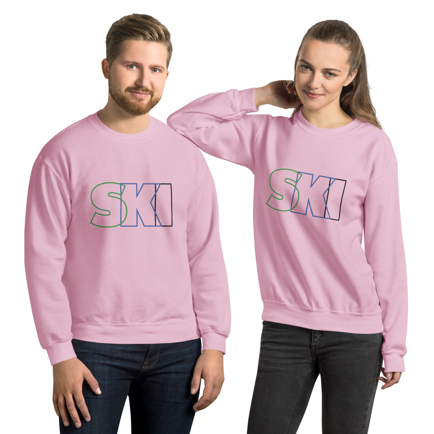 CS0052 - 01005 - SKI Outlined Unisex Sweatshirt