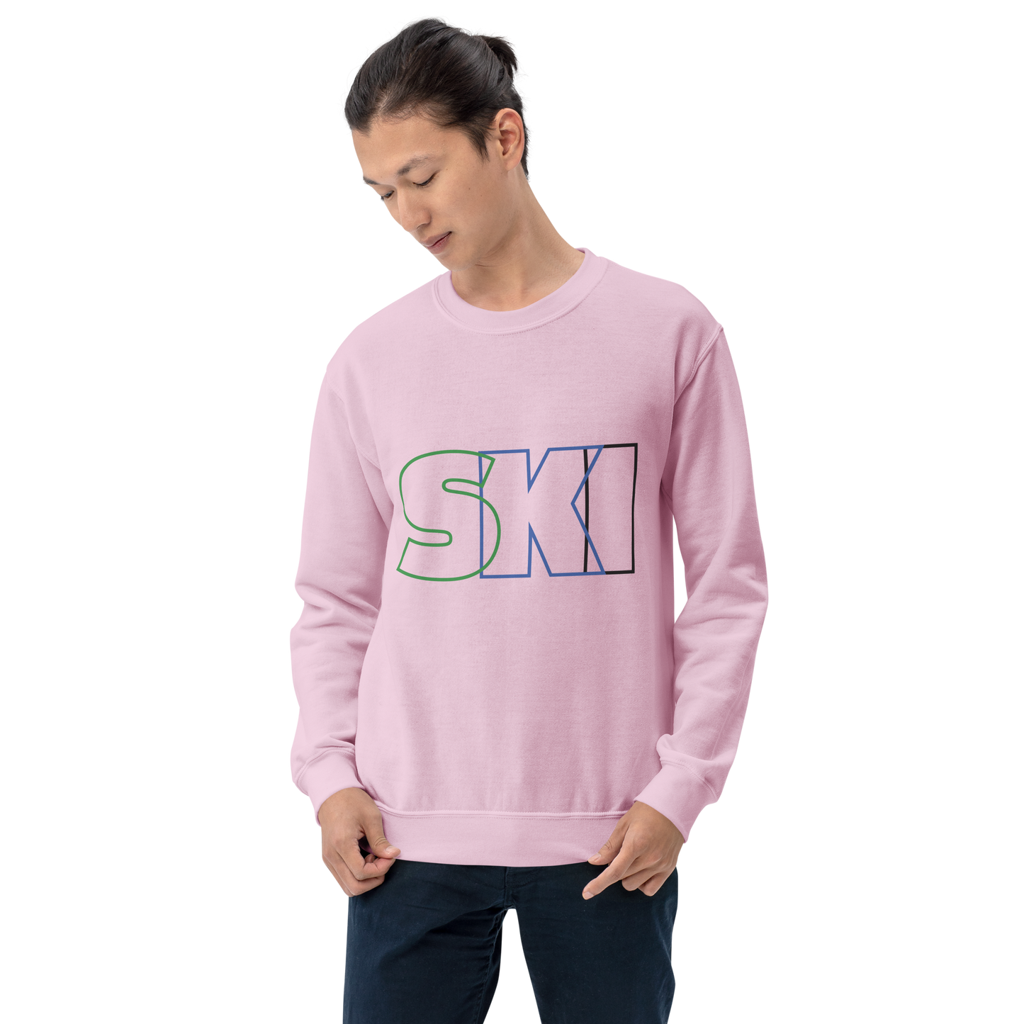 CS0052 - 01005 - SKI Outlined Unisex Sweatshirt