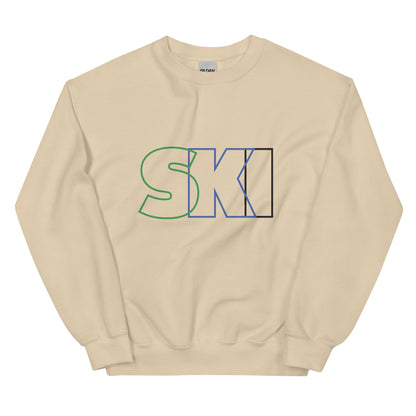 CS0052 - 01005 - SKI Outlined Unisex Sweatshirt