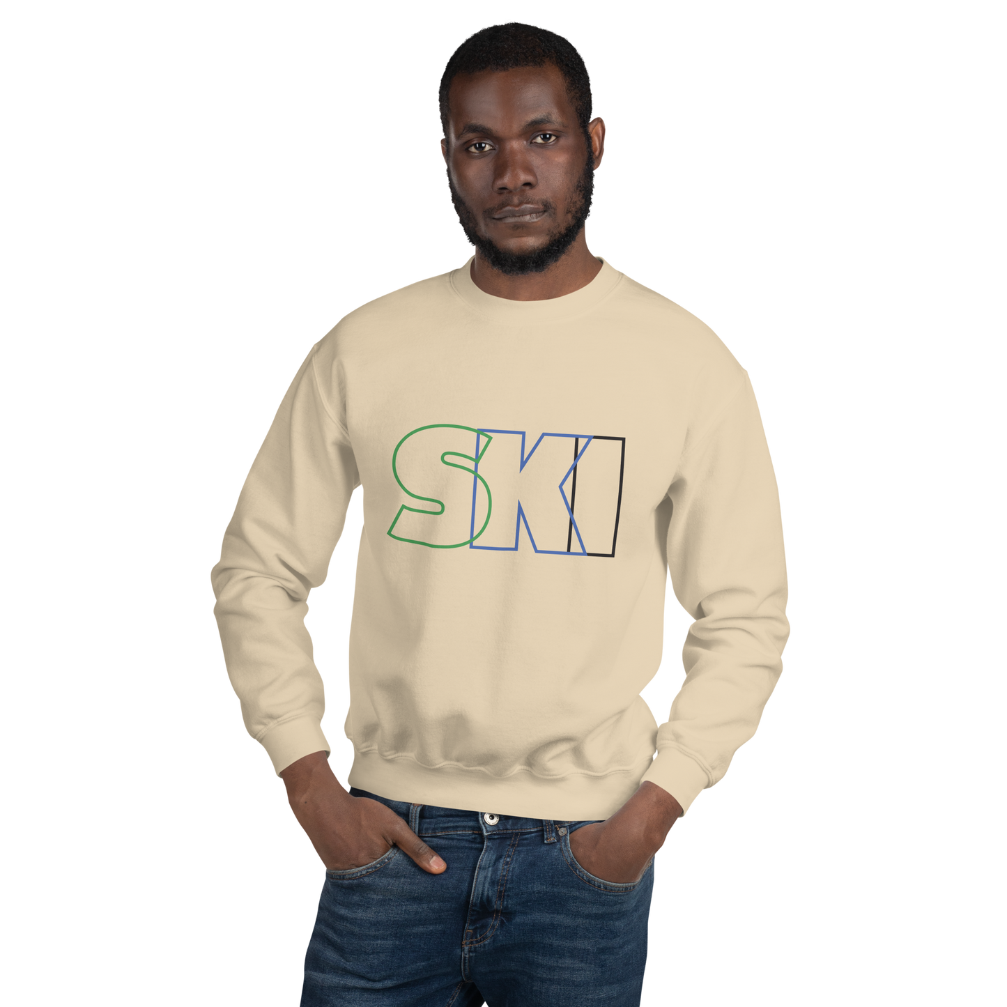 CS0052 - 01005 - SKI Outlined Unisex Sweatshirt