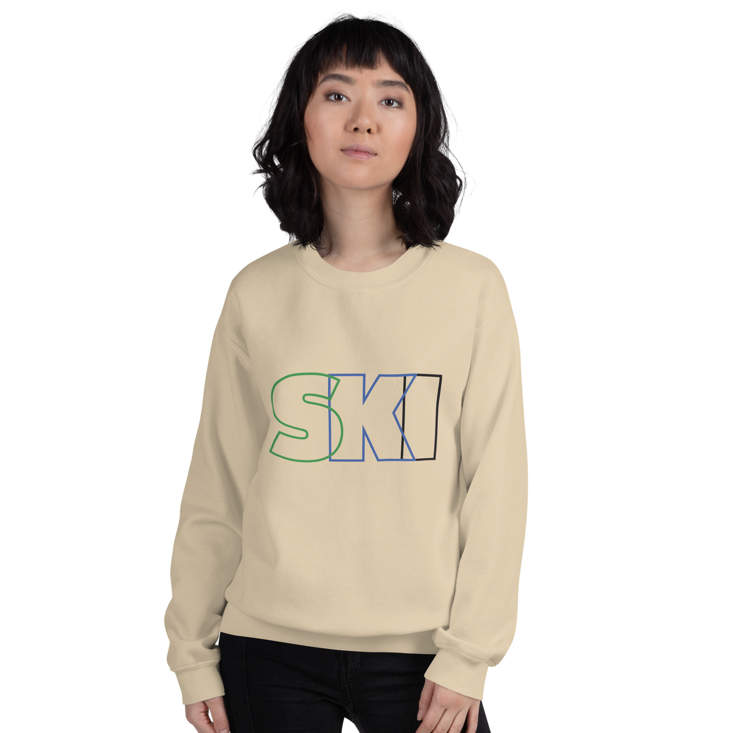 CS0052 - 01005 - SKI Outlined Unisex Sweatshirt