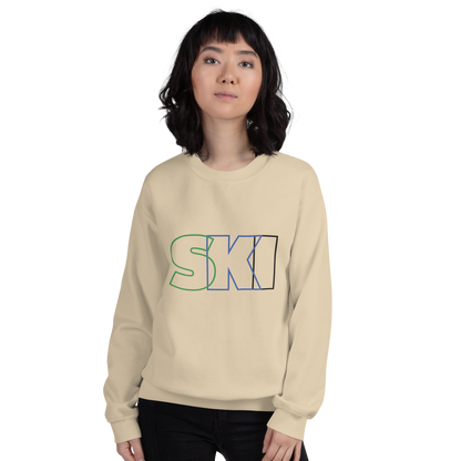 CS0052 - 01005 - SKI Outlined Unisex Sweatshirt