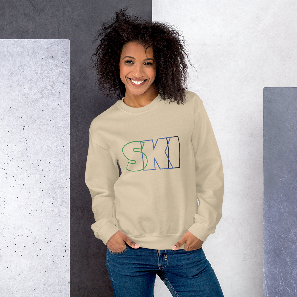 CS0052 - 01005 - SKI Outlined Unisex Sweatshirt