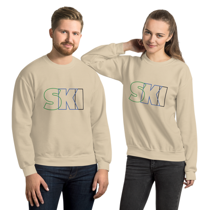 CS0052 - 01005 - SKI Outlined Unisex Sweatshirt