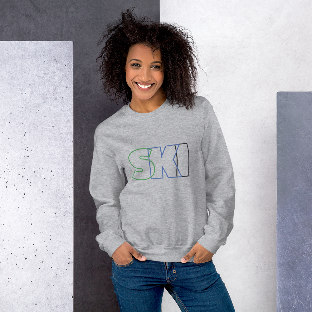 CS0052 - 01005 - SKI Outlined Unisex Sweatshirt