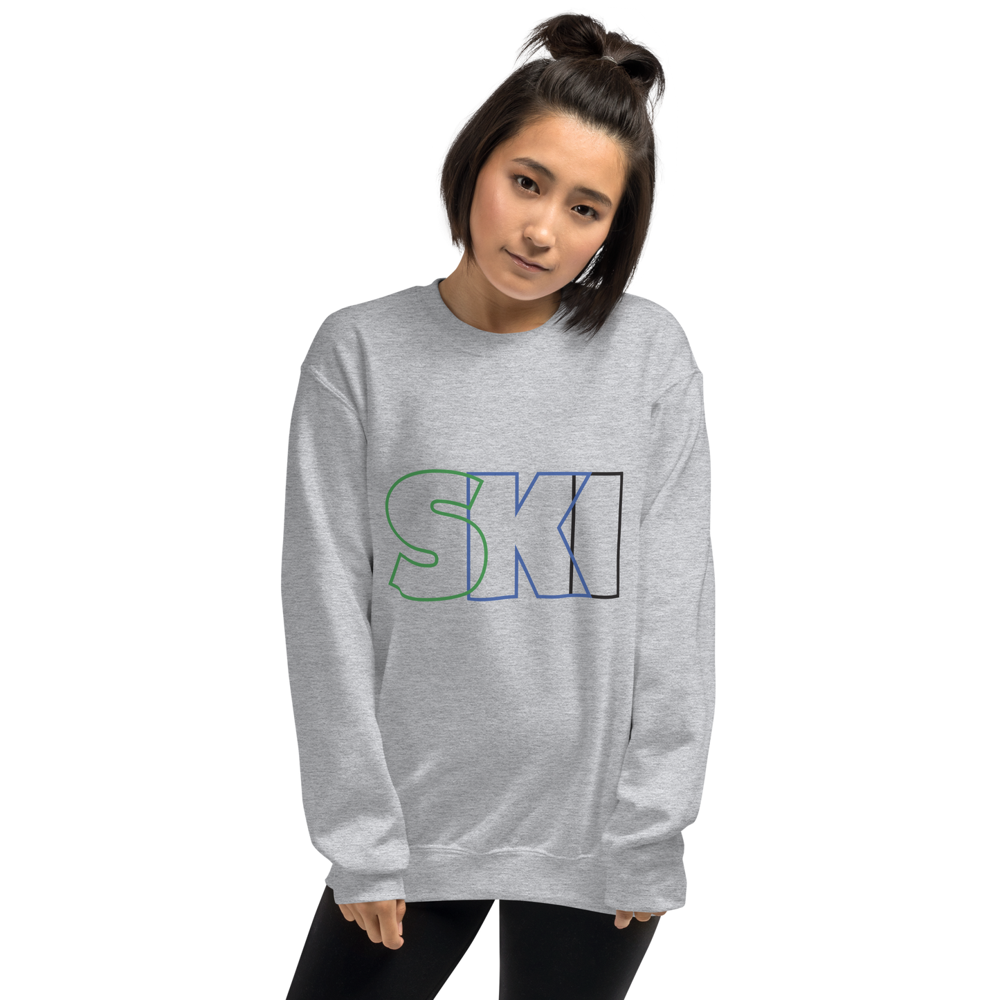 CS0052 - 01005 - SKI Outlined Unisex Sweatshirt