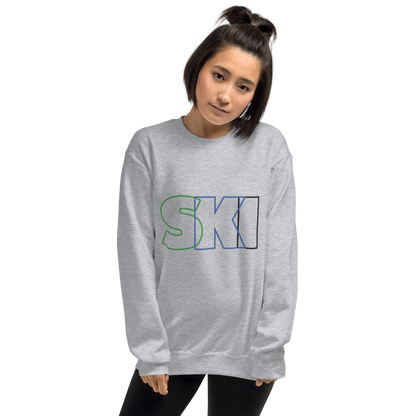 CS0052 - 01005 - SKI Outlined Unisex Sweatshirt