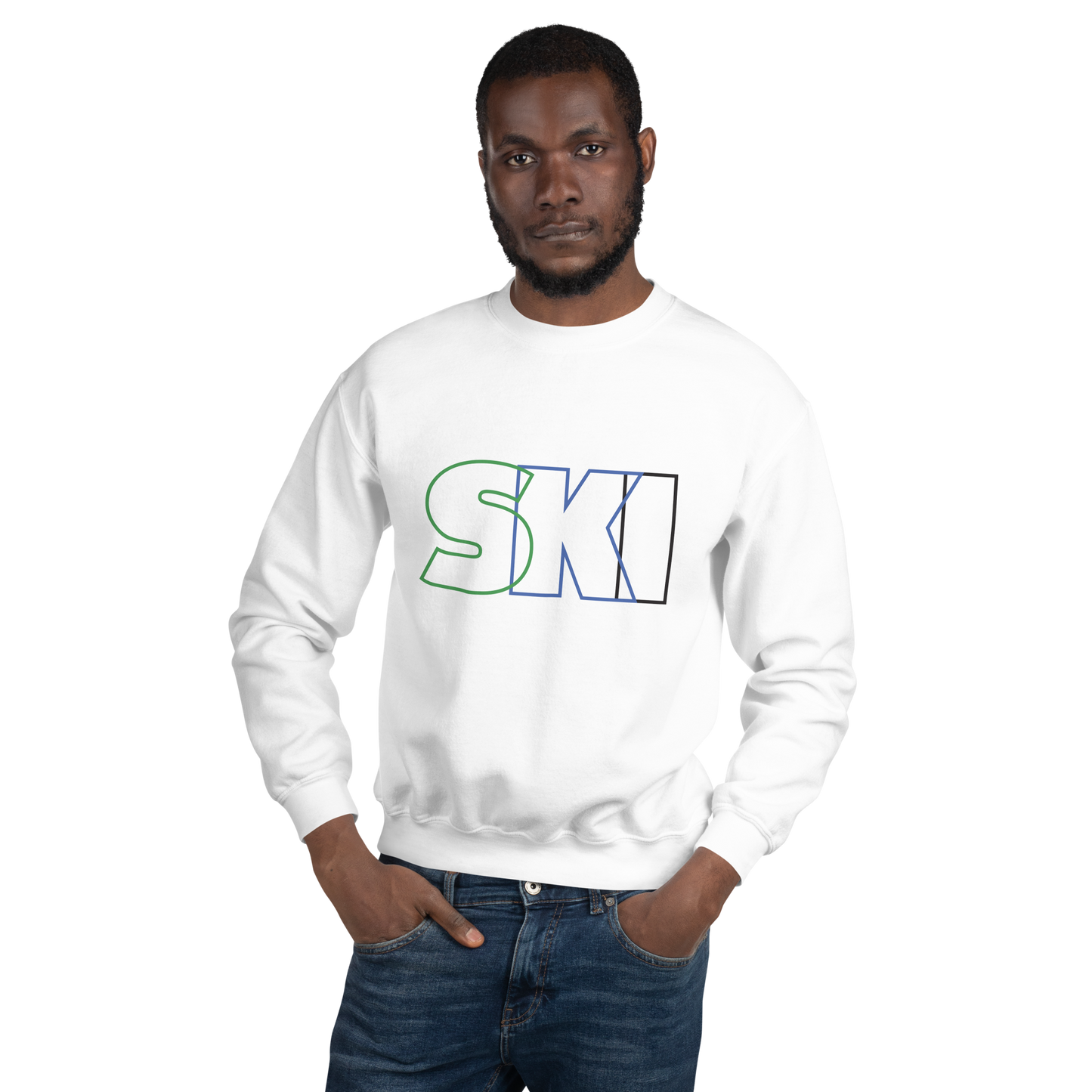 CS0052 - 01005 - SKI Outlined Unisex Sweatshirt