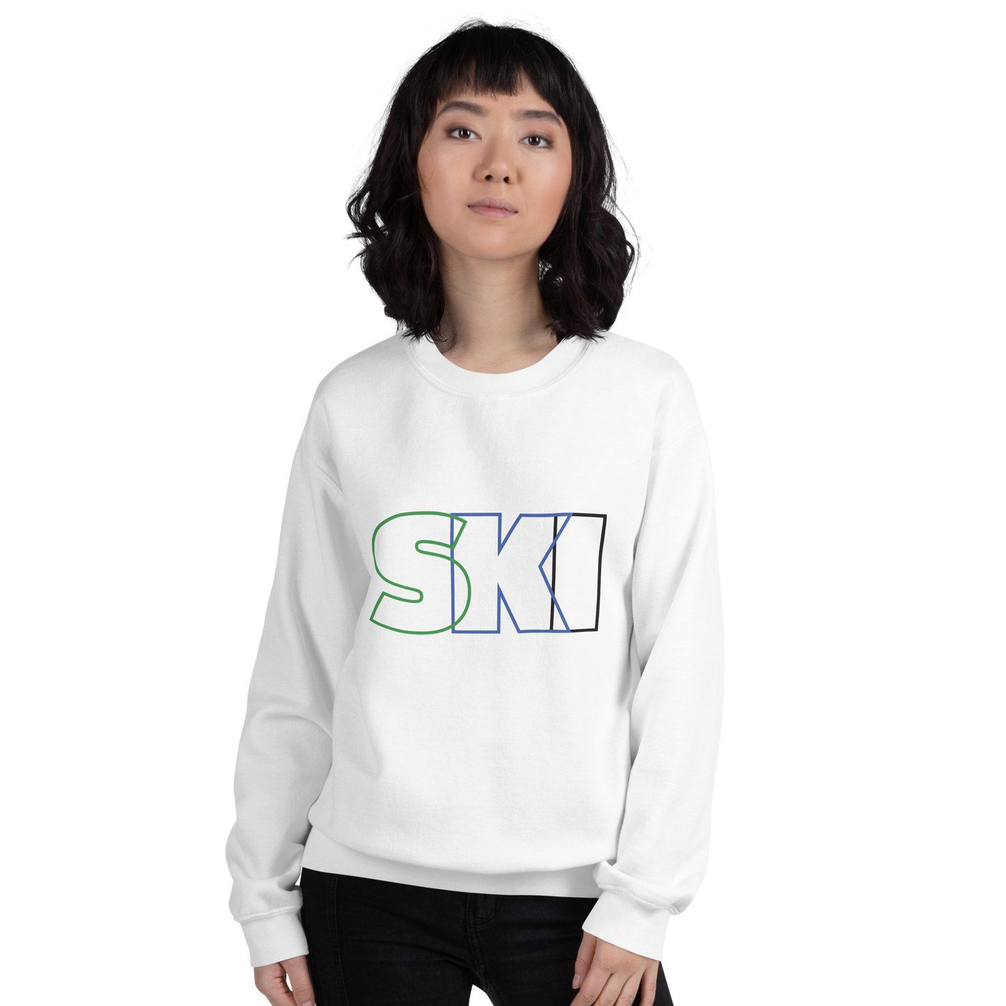 CS0052 - 01005 - SKI Outlined Unisex Sweatshirt