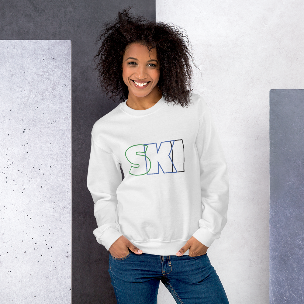 CS0052 - 01005 - SKI Outlined Unisex Sweatshirt