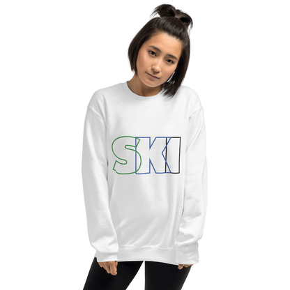 CS0052 - 01005 - SKI Outlined Unisex Sweatshirt