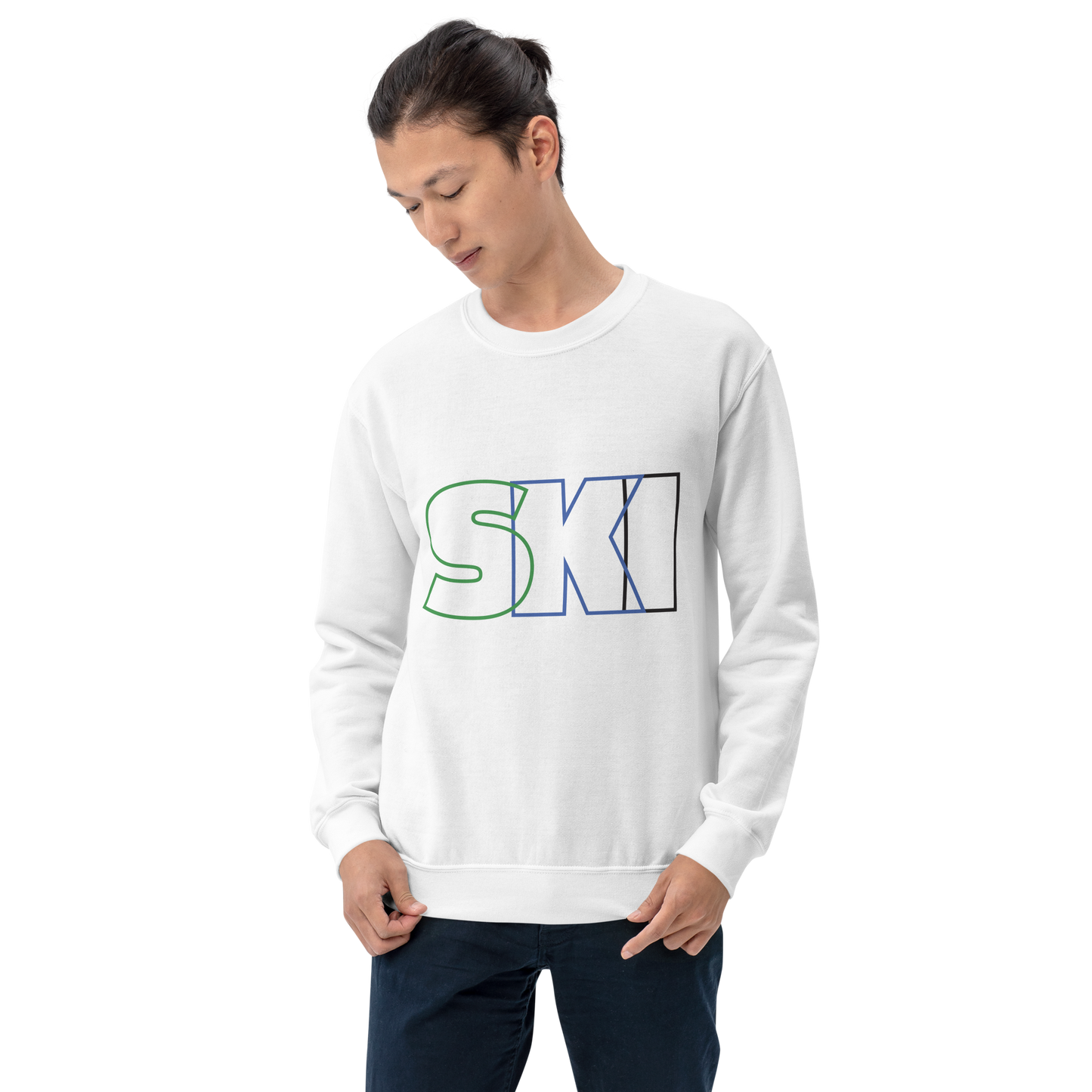 CS0052 - 01005 - SKI Outlined Unisex Sweatshirt