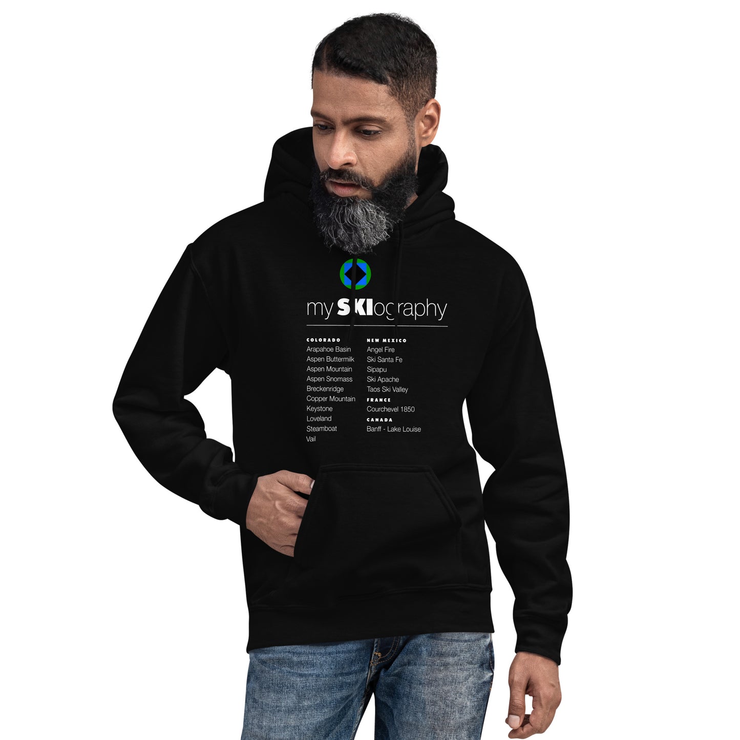 CS0001 - 01004 - mySKIography Unisex Hoodie