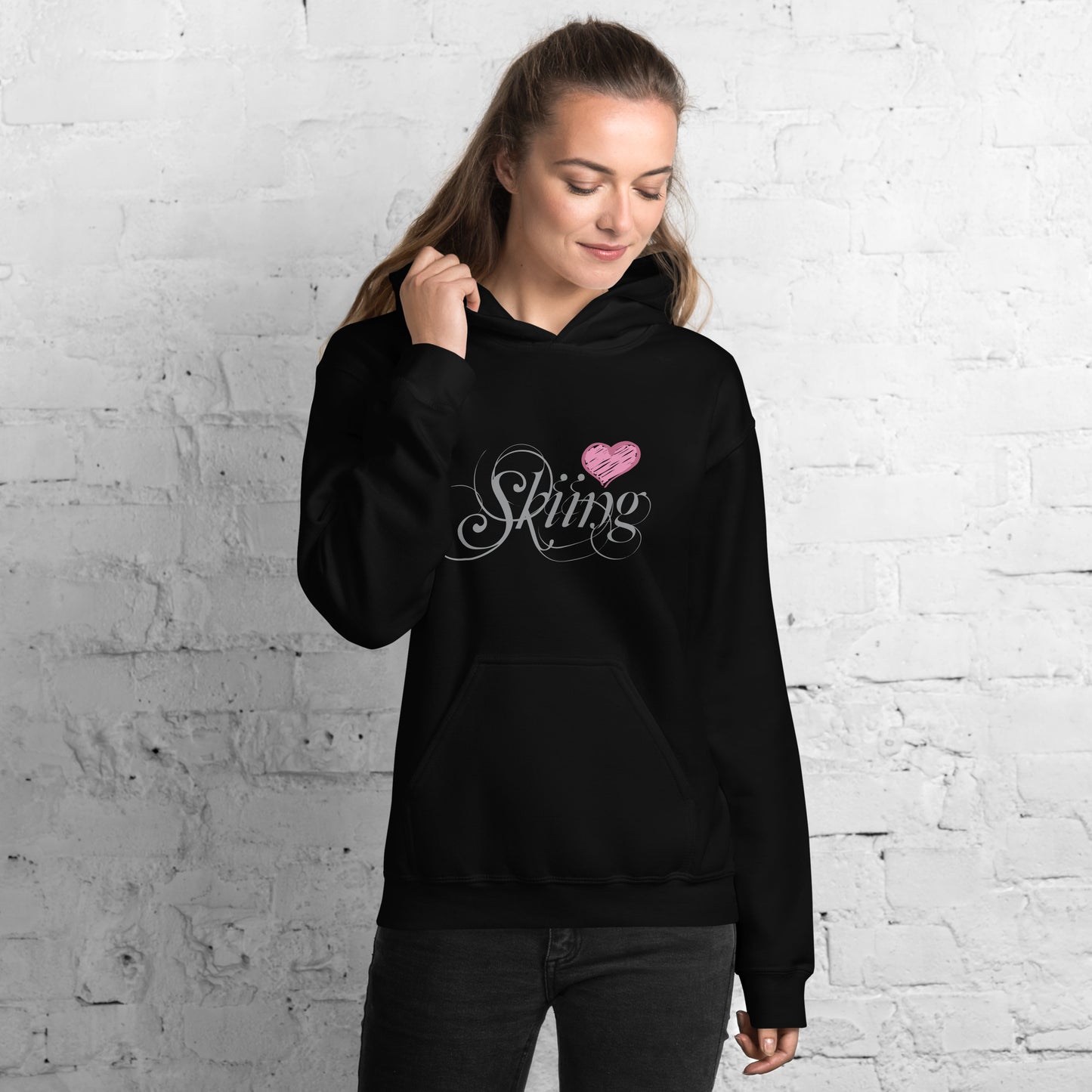 CS0047 - 02004 - Love Skiing/Women's Hoodie