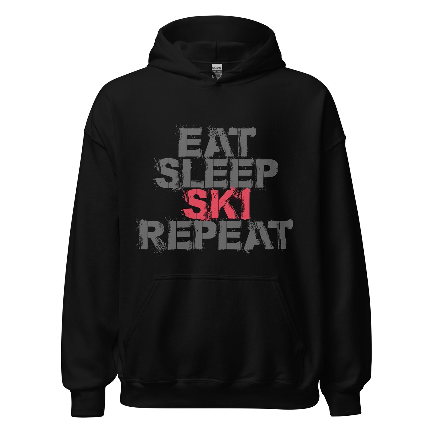 CS0048 - 01004 - Eat Sleep Ski Repeat Unisex Hoodie