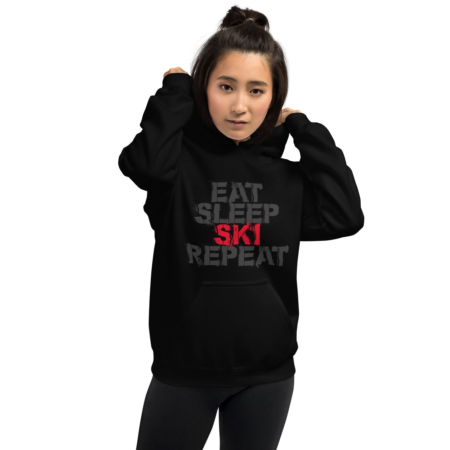 CS0048 - 01004 - Eat Sleep Ski Repeat Unisex Hoodie