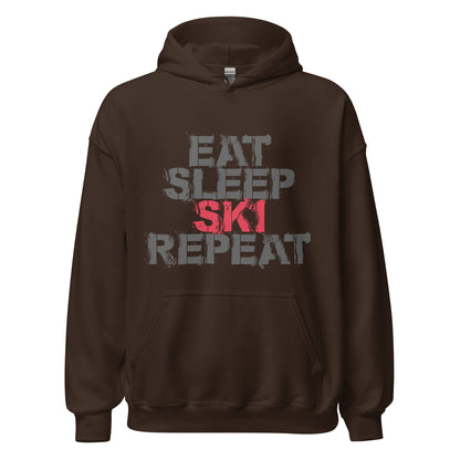 CS0048 - 01004 - Eat Sleep Ski Repeat Unisex Hoodie