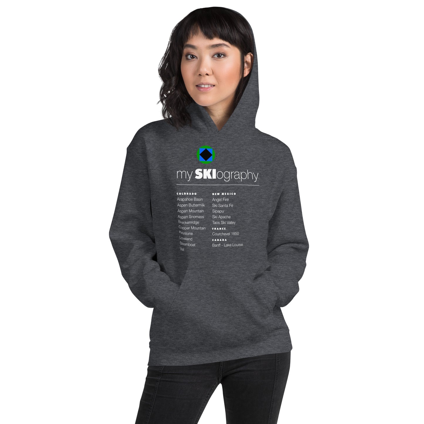 CS0001 - 01004 - mySKIography Unisex Hoodie