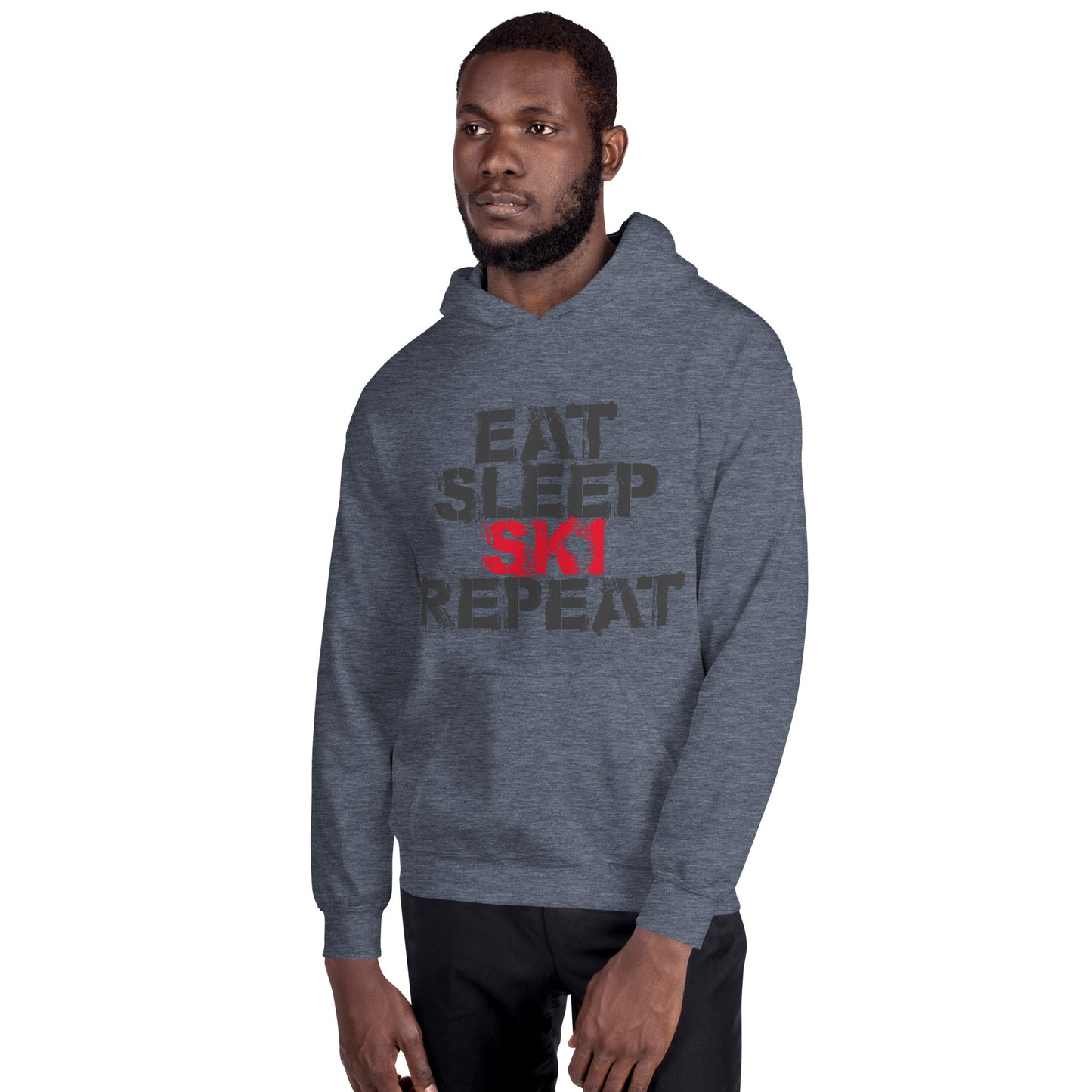 CS0048 - 01004 - Eat Sleep Ski Repeat Unisex Hoodie