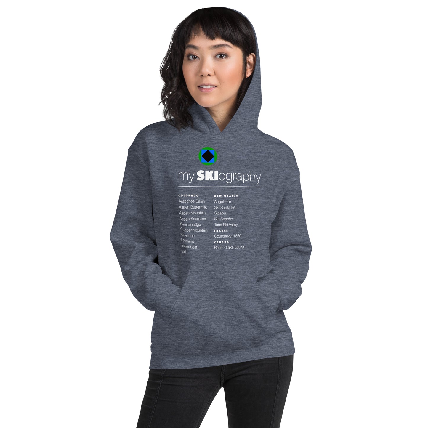 CS0001 - 01004 - mySKIography Unisex Hoodie