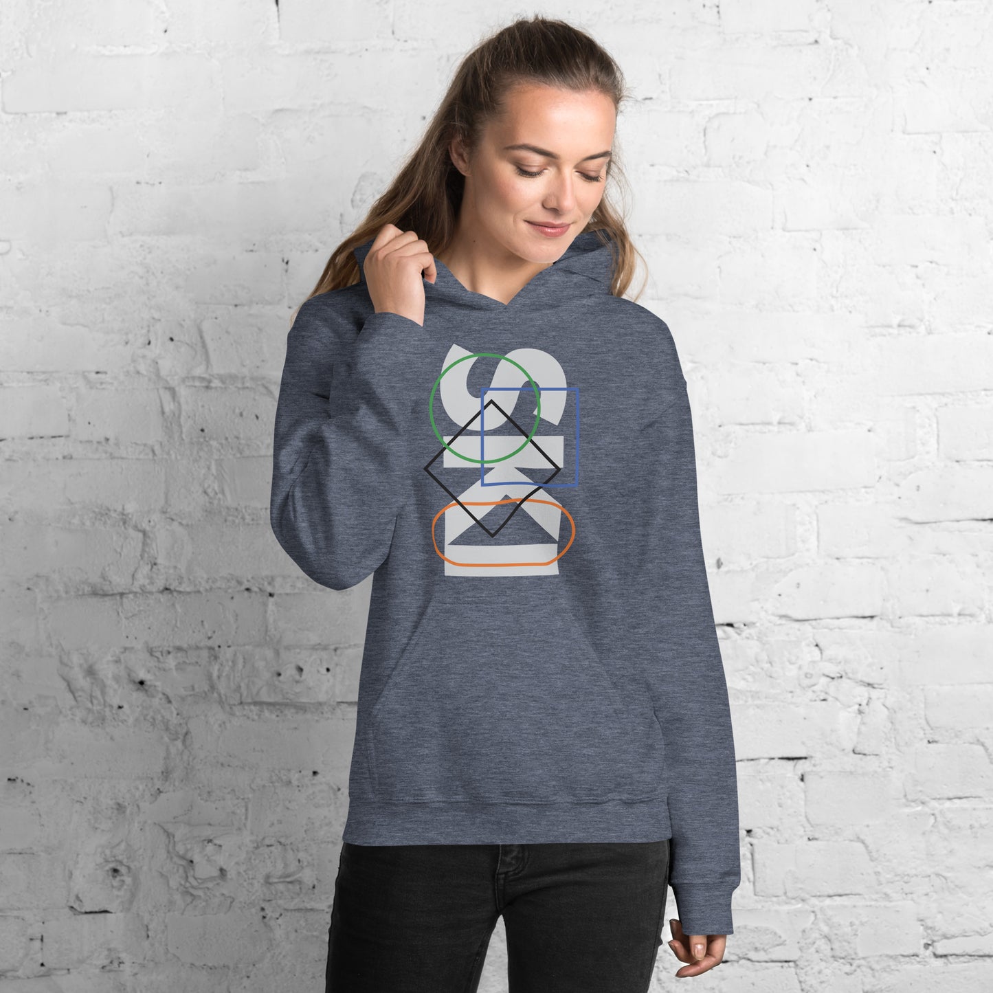 CS0044 - 01004 - SKI Icons Outlined Unisex Hoodie