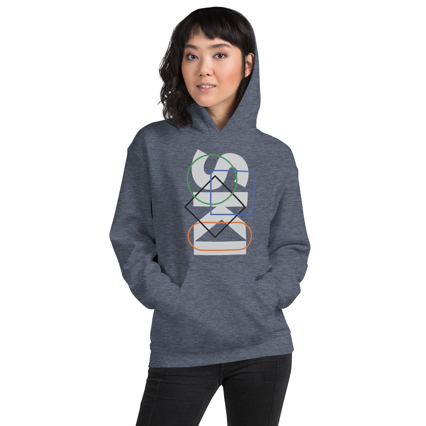 CS0044 - 01004 - SKI Icons Outlined Unisex Hoodie