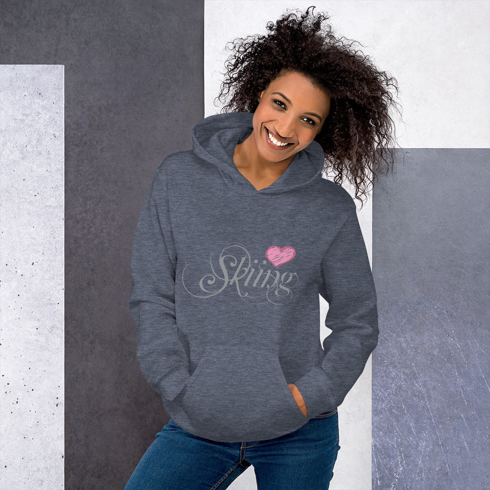 CS0047 - 02004 - Love Skiing/Women's Hoodie