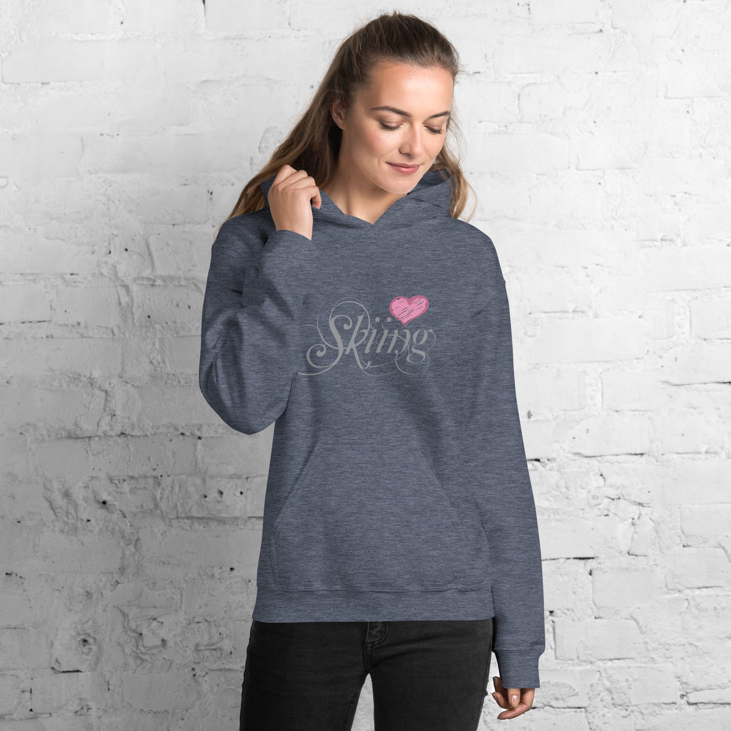 CS0047 - 02004 - Love Skiing/Women's Hoodie