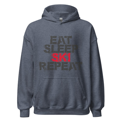 CS0048 - 01004 - Eat Sleep Ski Repeat Unisex Hoodie