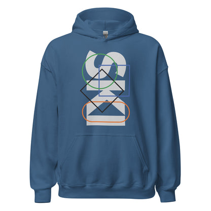 CS0044 - 01004 - SKI Icons Outlined Unisex Hoodie