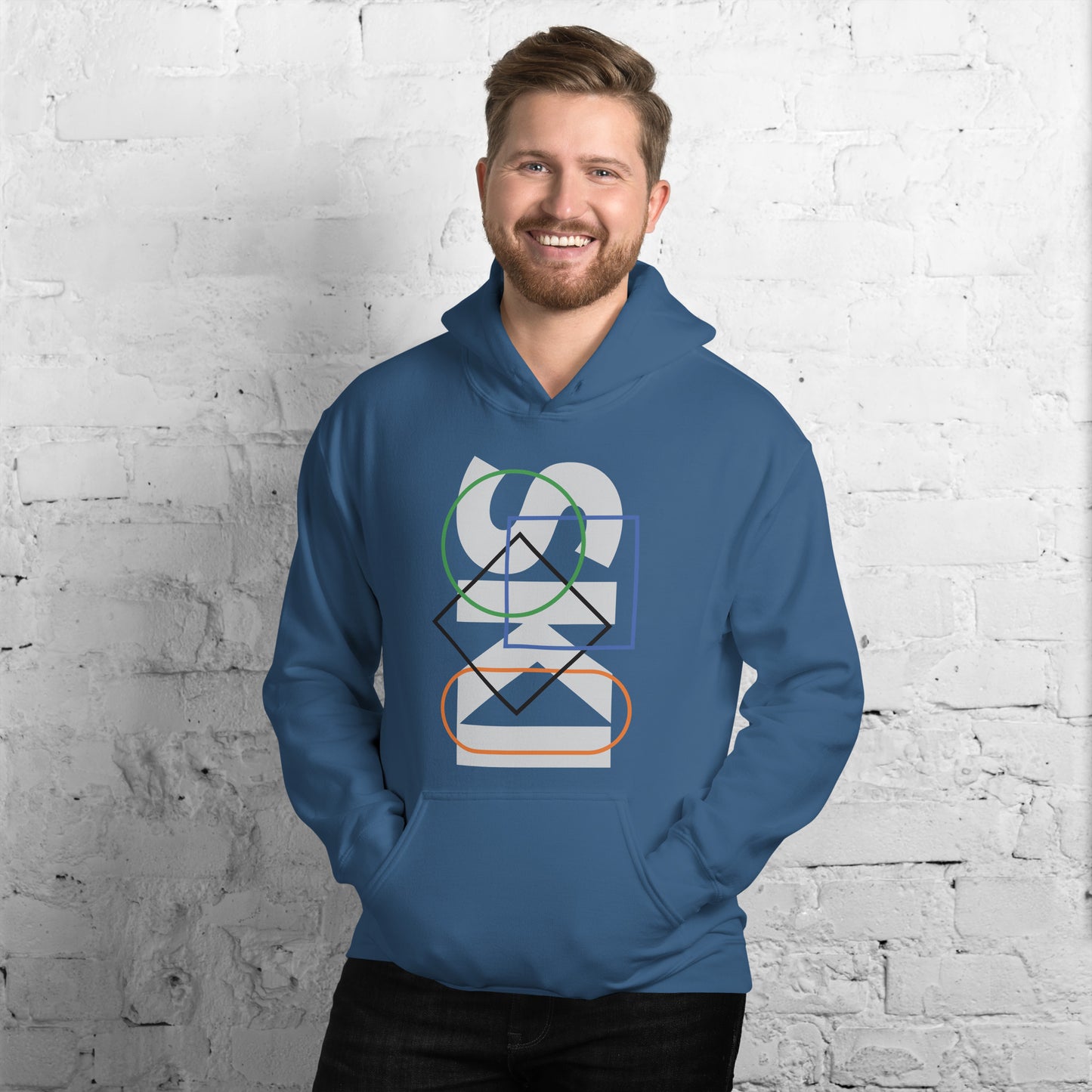 CS0044 - 01004 - SKI Icons Outlined Unisex Hoodie