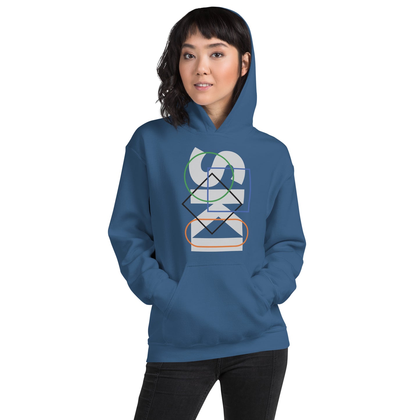 CS0044 - 01004 - SKI Icons Outlined Unisex Hoodie