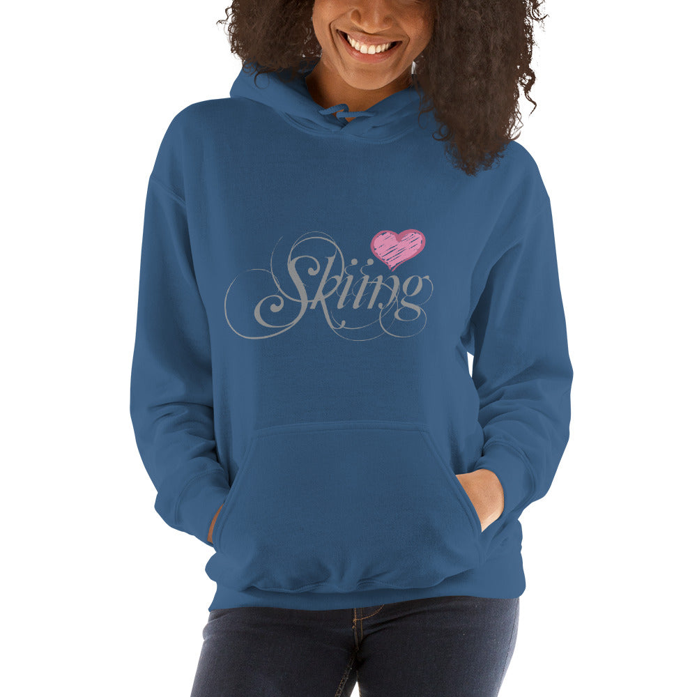 CS0047 - 02004 - Love Skiing/Women's Hoodie