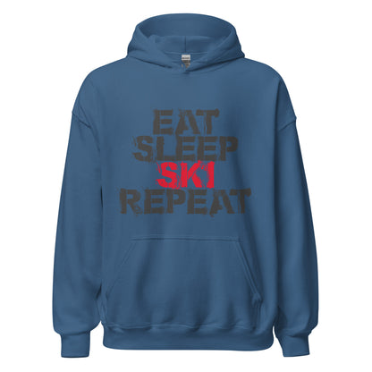 CS0048 - 01004 - Eat Sleep Ski Repeat Unisex Hoodie