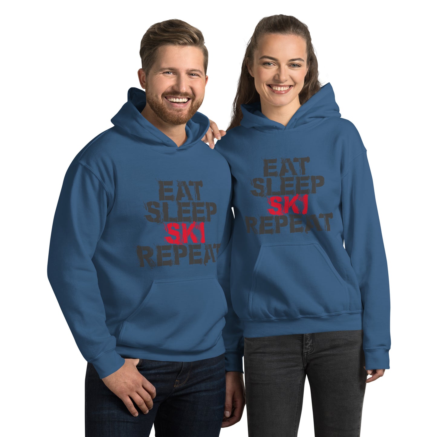 CS0048 - 01004 - Eat Sleep Ski Repeat Unisex Hoodie