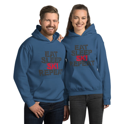 CS0048 - 01004 - Eat Sleep Ski Repeat Unisex Hoodie