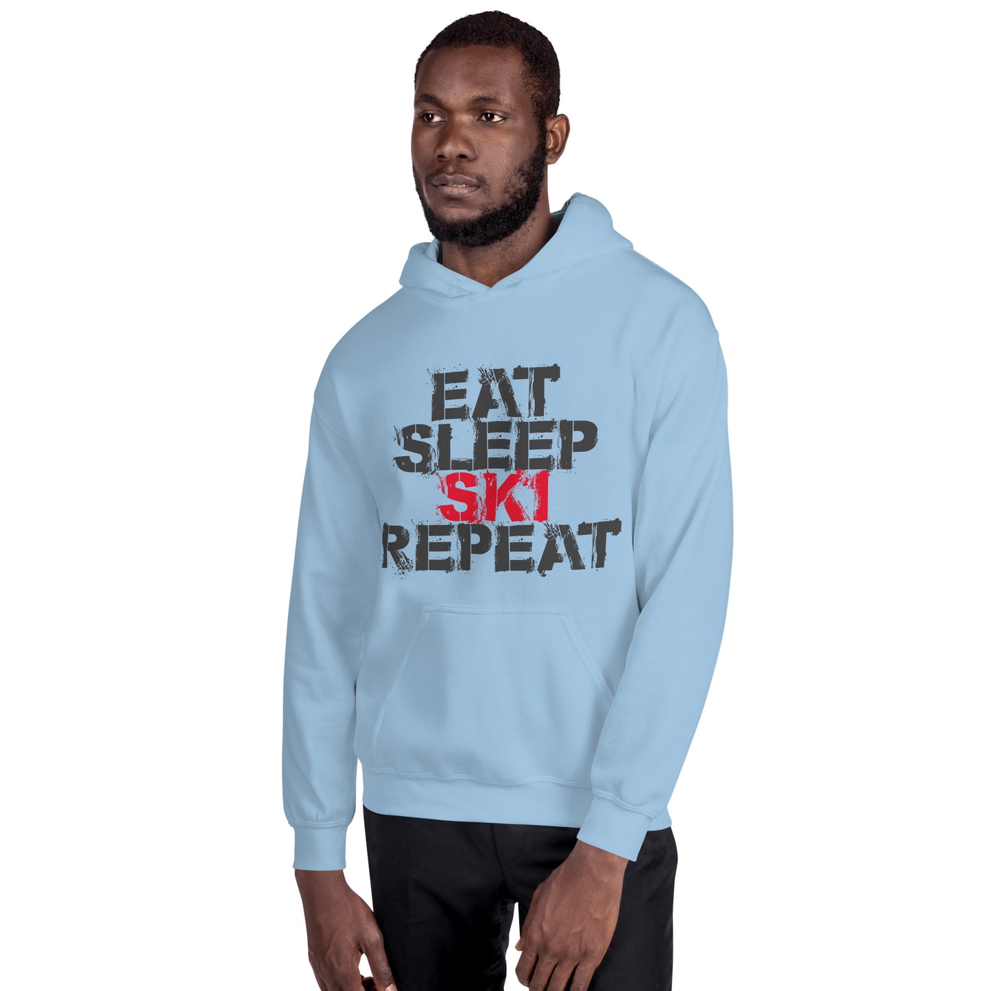 CS0048 - 01004 - Eat Sleep Ski Repeat Unisex Hoodie