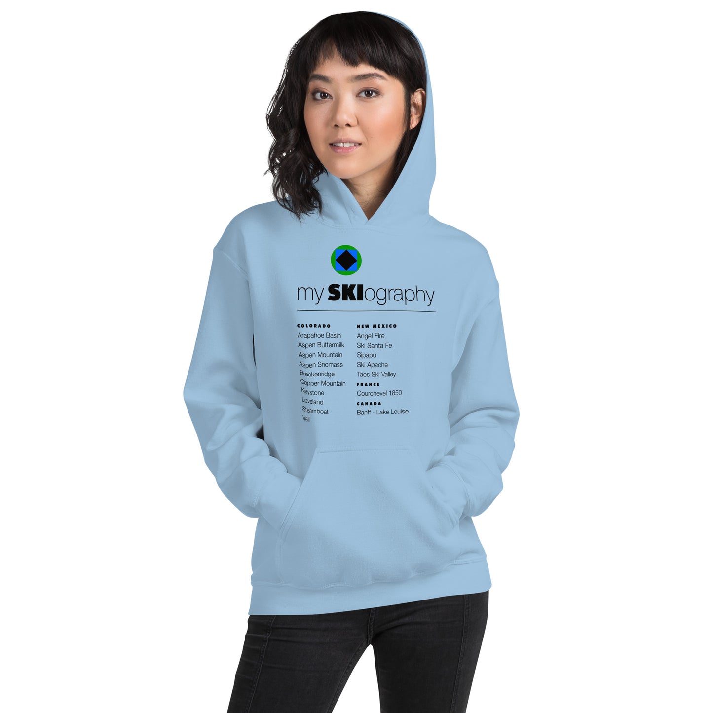 CS0001 - 01004 - mySKIography Unisex Hoodie