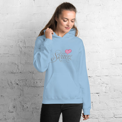 CS0047 - 02004 - Love Skiing/Women's Hoodie