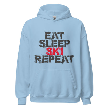 CS0048 - 01004 - Eat Sleep Ski Repeat Unisex Hoodie