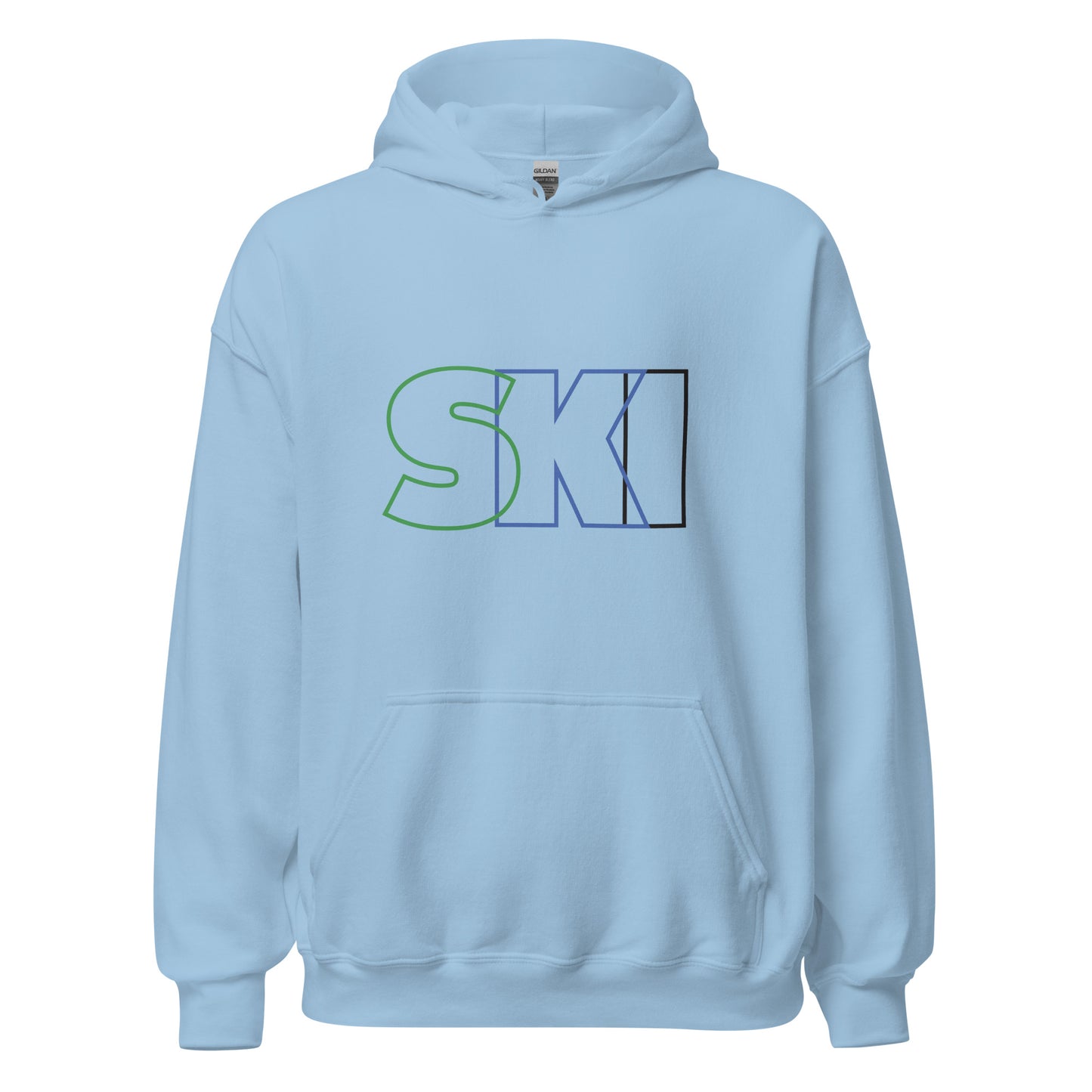 CS0052 - 01004 - SKI Outlined Unisex Hoodie