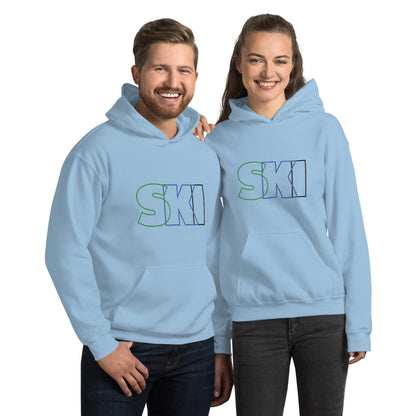 CS0052 - 01004 - SKI Outlined Unisex Hoodie