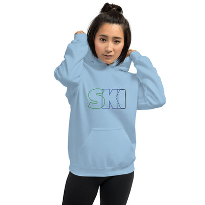 CS0052 - 01004 - SKI Outlined Unisex Hoodie